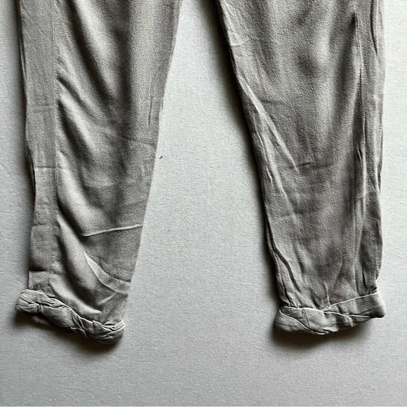 Aritzia Wilfred Slate Grey Marais Rolled Hem Jogger Trousers Sz XXS - Picture 5 of 11